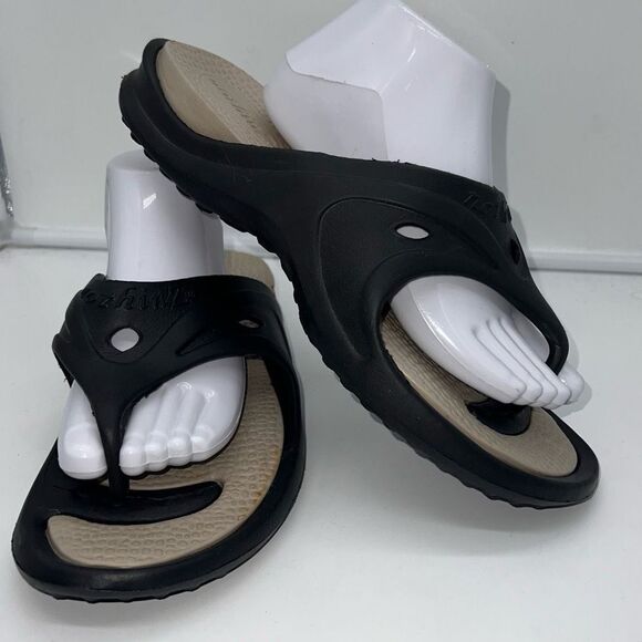 Nothinz Adult Thong Sandals Black L11-12 M9-10 - Picture 4 of 8